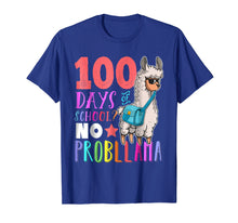 Load image into Gallery viewer, 100 Days of School No Probllama Llama Shirt Llama Gift Girls

