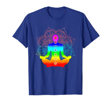 Load image into Gallery viewer, Yoga Meditating Shirt - 7 Chakra T shirt - Women
