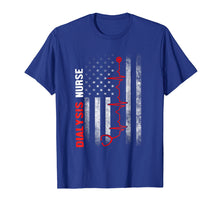 Load image into Gallery viewer, Nurse American Flag Heartbeat Shirt For Dialysis Nurses
