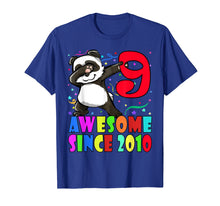 Load image into Gallery viewer, Born In 2010 9th Birthday Shirt Girl Boy Dabbing Panda Bday
