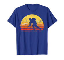 Load image into Gallery viewer, Vintage Retro Ice Hockey Player Silhouette Sun T-shirt Gift
