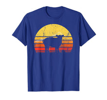 Load image into Gallery viewer, Vintage Retro Sheep Silhouette Sun Animal Lover T-shirt
