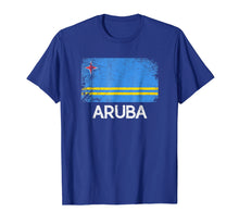 Load image into Gallery viewer, Aruban Flag T-Shirt | Vintage Made In Aruba Gift
