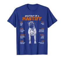 Load image into Gallery viewer, Anatomy Of A Mastiff Dogs T Shirt Funny Gift
