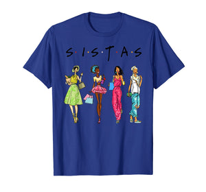 Black Sistas Queen Melanin African American Women T-Shirt