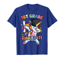 Load image into Gallery viewer, Dabbing Unicorn Graduation T shirt 1st Grade Girls Kids Boys
