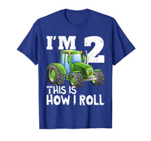 Load image into Gallery viewer, Kids Farm Tractor 2nd Birthday Party Shirt Two Years Old
