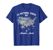 Load image into Gallery viewer, US National Parks Map T-Shirt
