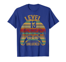 Load image into Gallery viewer, Level 13 Unlocked Birthday 13 Year Old Boy Kids Gift Shirt
