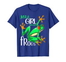 Load image into Gallery viewer, Just a Girl Who Loves Frogs Gift T Shirt for Women and Girls
