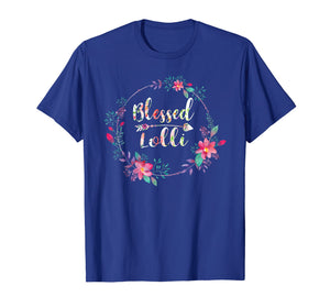 Blessed Lolli T-Shirt With Floral, Heart Mother's Day Gift