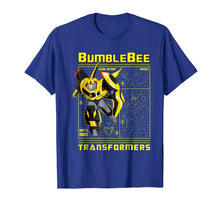 Load image into Gallery viewer, Transformer Bumble Bee Battle Mode Blueprint T-Shirt
