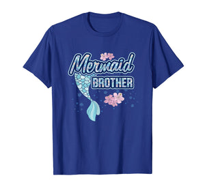 Mermaid Brother T Shirt Merbro Matching Birthday Party Gift