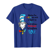Load image into Gallery viewer, Autism Whether you color the world of light it up blue shirt
