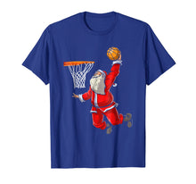 Load image into Gallery viewer, Basketball Santa T Shirt Christmas Hat Ball Sport

