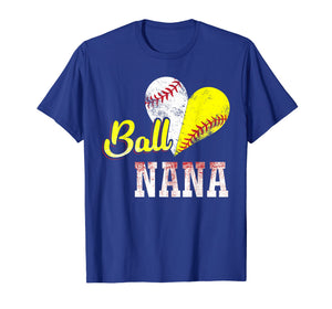 Ball Nana T- Shirt Love Playing Baseball Softball