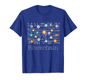 Blockchain Cryptocurrency T-shirt BitCoin Crypto BTC Gift
