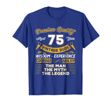 Load image into Gallery viewer, Vintage Dude The Man Myth Legend 75 Yrs 75th Birthday Shirt
