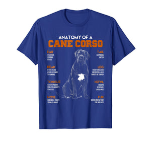 Anatomy Of A Cane Corso Dogs T Shirt Funny Gift