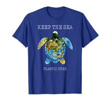 Load image into Gallery viewer, Keep The Sea Plastic Free Turtle T-shirt Gift
