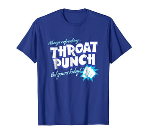 Distressed Refreshing Throat Punch T-Shirt Blue