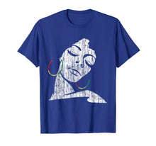 Load image into Gallery viewer, Distresed African black History month Afro woman t shirt tee
