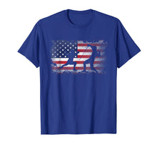 Load image into Gallery viewer, Fencing T Shirt American Flag USA Patriotic Player Gift
