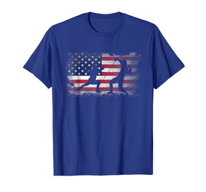 Fencing T Shirt American Flag USA Patriotic Player Gift