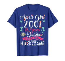 Load image into Gallery viewer, April Girls 2001 T Shirt 18 Years Old Awesome since 2001
