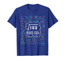 Load image into Gallery viewer, Square Root of 144 12th birthday T-Shirt for 12 years old
