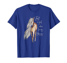 Load image into Gallery viewer, Just a Girl Who Loves Horses T-shirt

