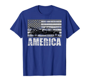 American Tow Truck Driver | Patriotic Pick-up T-shirt Gift