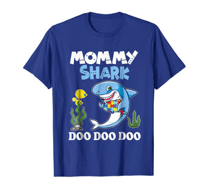 Lovely Fishes Swimming In The Sea Shirt Mommy Autism Shark
