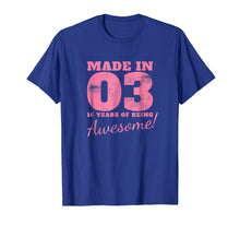 Load image into Gallery viewer, Sweet 16th Birthday Party Gifts 16 Years Old 2003 T-Shirt
