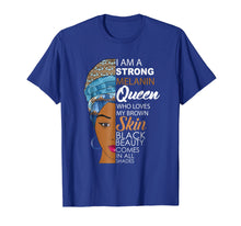 Load image into Gallery viewer, Strong Melanin Queen Afrocentric Beauty Shades T-Shirt
