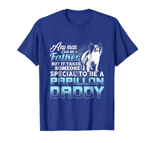 Mens Papillon Daddy T-Shirt Father's Day Gift Papillon Lovers