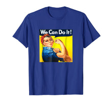 Load image into Gallery viewer, Women's Rosie The Riveter We Can Do It Retro WW2 Tee T-Shirt
