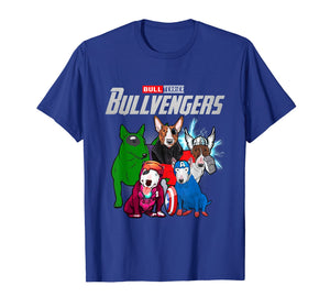 Funny Bull Terrier Dog Lover Gift Bullvengers For Women Men T-Shirt