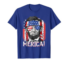 Load image into Gallery viewer, 4th of July Shirts for Men Merica Abe Lincoln Boys Kids Gift

