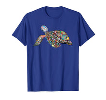 Load image into Gallery viewer, Fun Mosaic Shell Sea Turtle Lovers Land Tortoise T-Shirt
