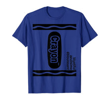 Load image into Gallery viewer, Bluetiful Royal Blue Crayon Box Halloween Costume Matching  T-Shirt
