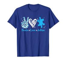Load image into Gallery viewer, Peace - Love - Autism Shirt Autism Awareness gift T-Shirt-425770
