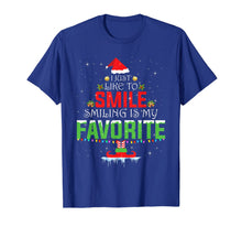 Load image into Gallery viewer, I Just Like to Smile Smiling is my Favorite X-mas Elf Shirt T-Shirt
