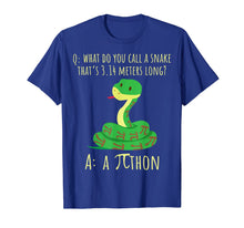 Load image into Gallery viewer, Python Pithon Pi Symbol Funny Math Teacher Pi Day Shirt T-Shirt-115441
