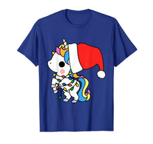 Load image into Gallery viewer, Unicorn Christmas Shirt Girls Women Xmas Gifts Cute Kawaii T-Shirt
