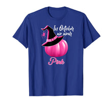 Load image into Gallery viewer, October Wear Pink Halloween Witch Pumpkin Breast Cancer T-Shirt
