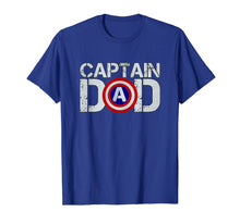 Load image into Gallery viewer, Mens Dad&#39;s Birthday Captain Dad Superhero T-Shirt
