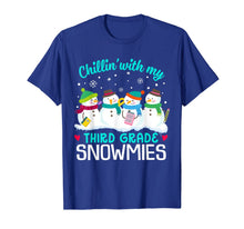 Load image into Gallery viewer, Chillin' With Third Grade Snowmies Christmas Proud Teacher T-Shirt
