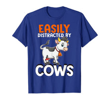 Load image into Gallery viewer, Easily Distracted By Cows Farm Animals Farming Farmer T-Shirt-2323778

