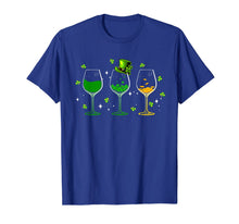Load image into Gallery viewer, Three wine glasses shamrock Shirt St Patricks day Irish gift T-Shirt-365895
